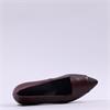 Paul Green Slip On Square Detail Loafer - Wine Leather